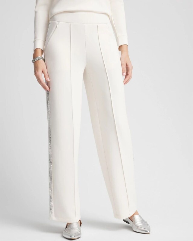 Zenergy Scuba Embellished Pants - image 1